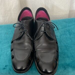 Paul Smith made in Italy Rowen Shoes Black Leather Cut Out Detail 40